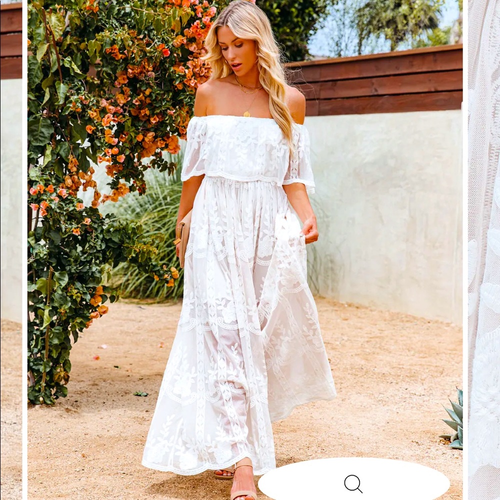Lace Maxi Off the Shoulder